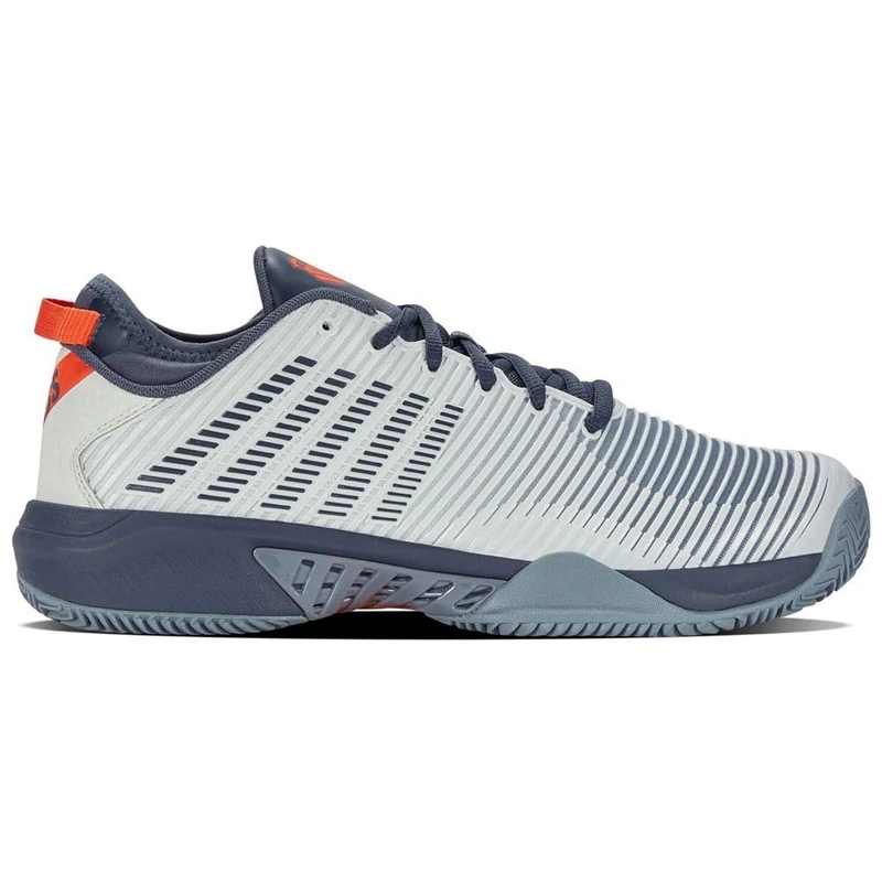 K-Swiss Men's Hypercourt Supreme Sport Shoe, Blue Blush Orion Blue Scarlet Ibis, 12 UK