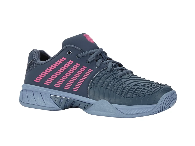 K-Swiss Women's Express Light 3 Tennis Shoe, Orion Blue Infinity Carmine Rose, 3.5 UK