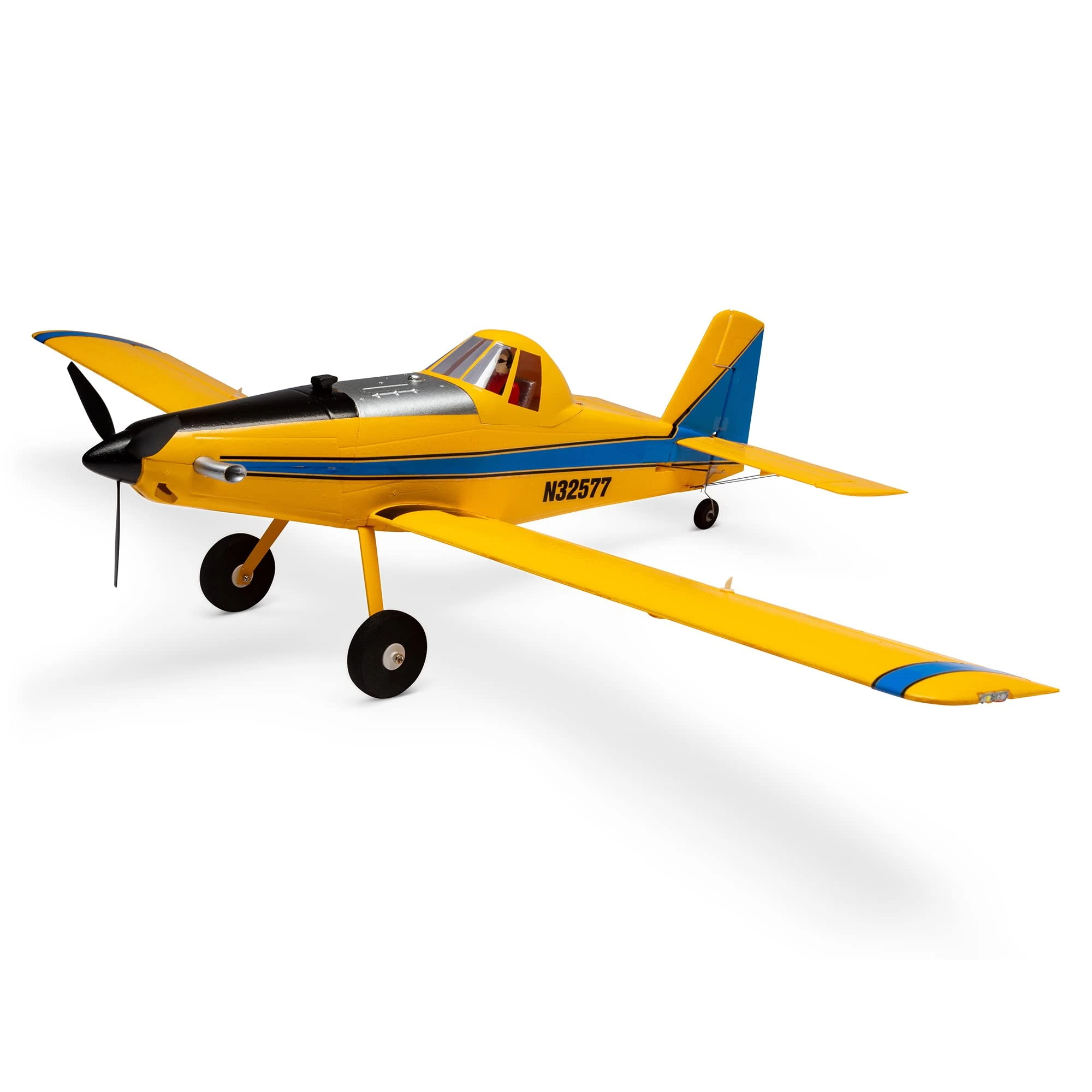E-flite EFLU16450, UMX Air Tractor BNF Basic Electric Airplane (702mm) RC, Yellow