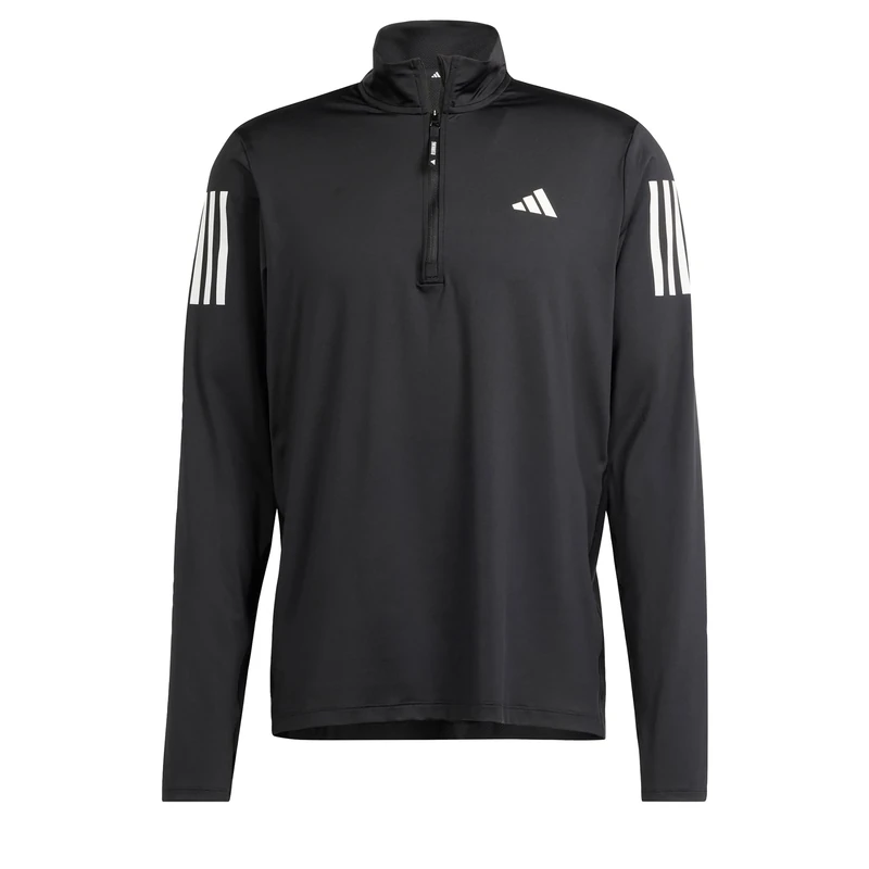 adidas Men's Own the Run Half-Zip Jacket, Black, L