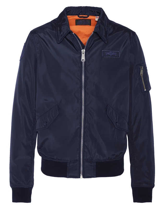 Schott NYC Men's Jacket, navy blue, S - Image 1