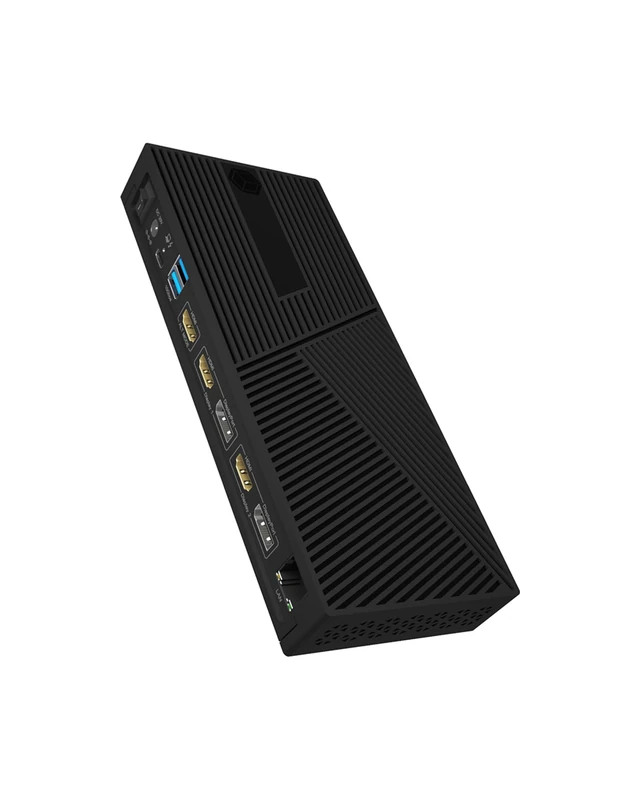 ICY BOX USB-C Docking Station (13-in-1) for 3 Monitors (3x HDMI & 2x DP), 5K 60Hz | 4K 60Hz, 6x USB 3.2 Gen 2 (10Gbit/s) HUB, 100W PD, Gigabit Ethernet, Card Reader, VESA, IB-DK2246AC