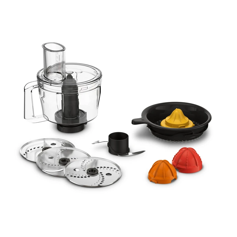 Moulinex 6-Piece Set for Coach and I Coach Touch, Multifunctional Bowl + Grater Discs + Chopper Knife + Citrus Juicer Fresh Box XF652012