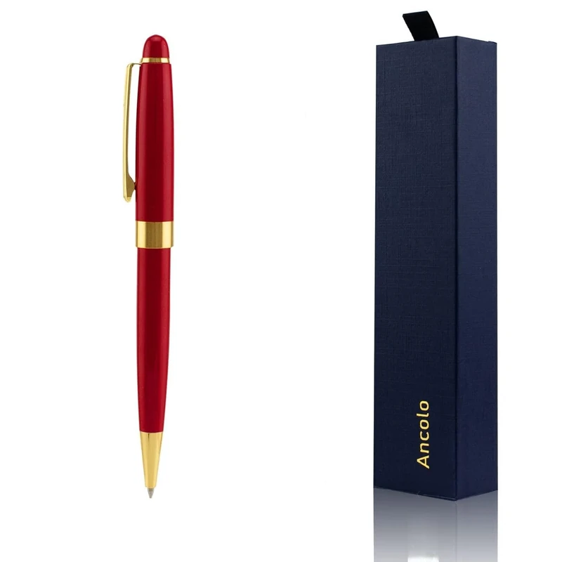 ANCOLOFIS Personalised Custom Pens with Logo Brand Name in Bulk Customized Pens with Free Priting for Women Men Birthdays Graduations Business Gifts