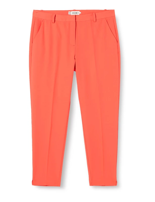 ICHI Women's Ihlexi Pa3 Dress Pants, 171656/Hot Coral, 12