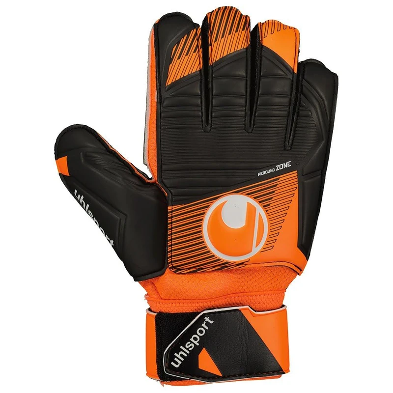 uhlsport Soft Resist+ Flex Frame Football Goalkeeper Gloves - Gloves for Goalkeepers - Especially for Artificial Grass and Hard Floors - with Finger Protection
