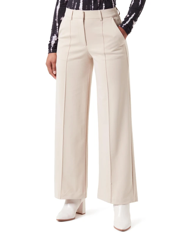 ICHI Women's IHKATE SUS Office Wide PA Business Casual Pants, 151308/Doeskin, XL