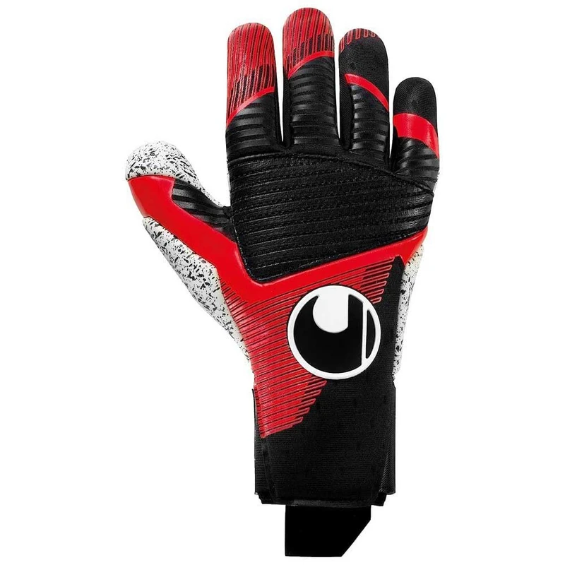uhlsport Powerline Supergrip+ Reflex Football Goalkeeper Gloves for Children and Men, Goalkeeper Gloves, Football Gloves with New Adhesive Foam Formula and High Grip Elements