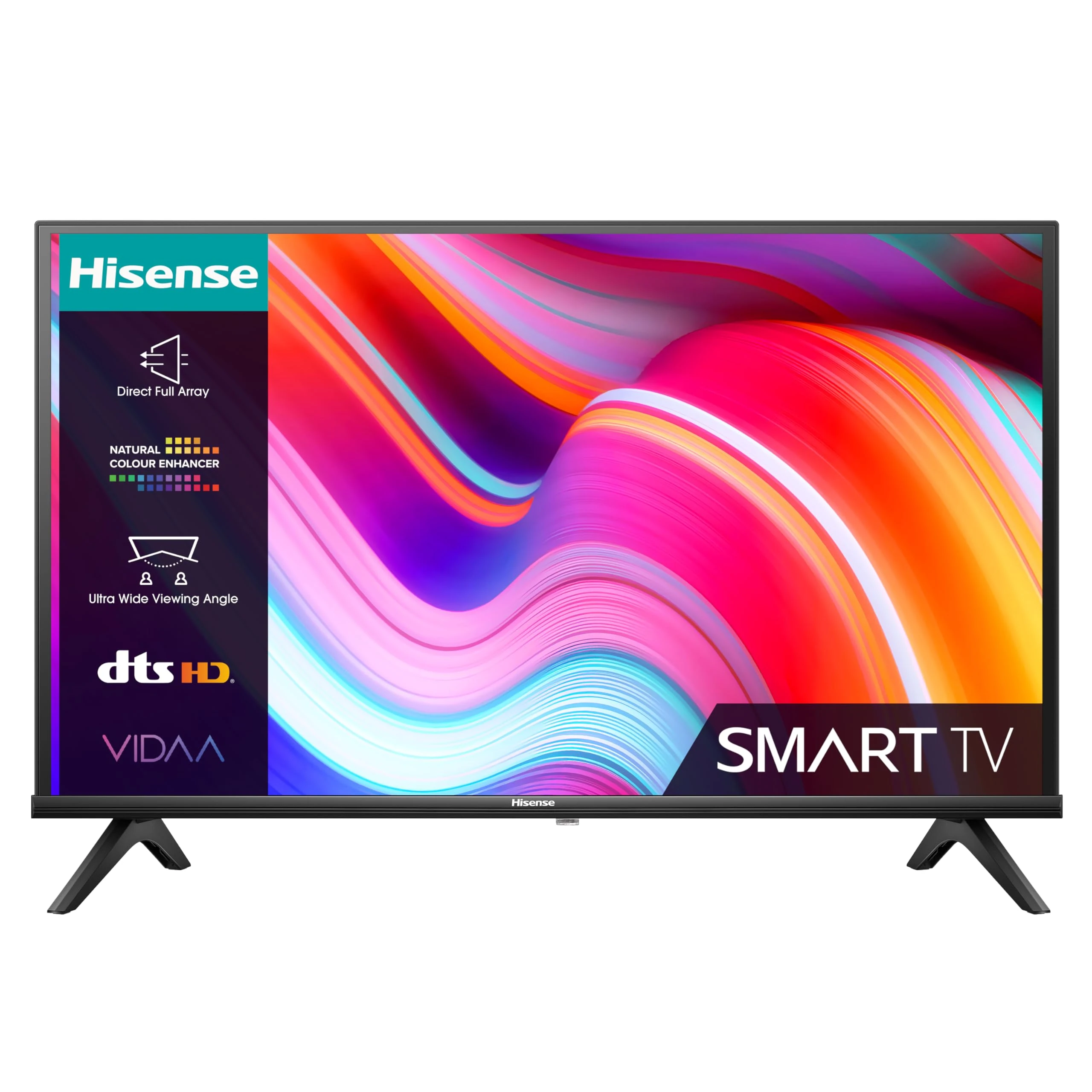 Hisense 32 Inch HD VIDAA Smart TV 32E4KTUK - Natural Enhancer, HDMI, Share to TV, and Youtube, Freeview Play, Netflix and Disney+ (2023 Model)
