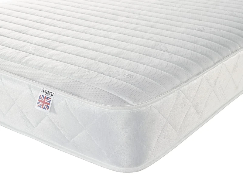 Aspire Beds Sleep Zone Hybrid + Sprung & Eco Foam Medium Firmness Superior Economy Mattress, Double Mattress (4ft6 x 6ft3)