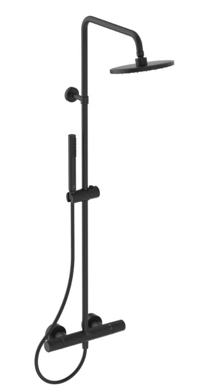 Ideal Standard - Ceratherm T25, Shower Column with Thermostatic Mixer, Black Silk