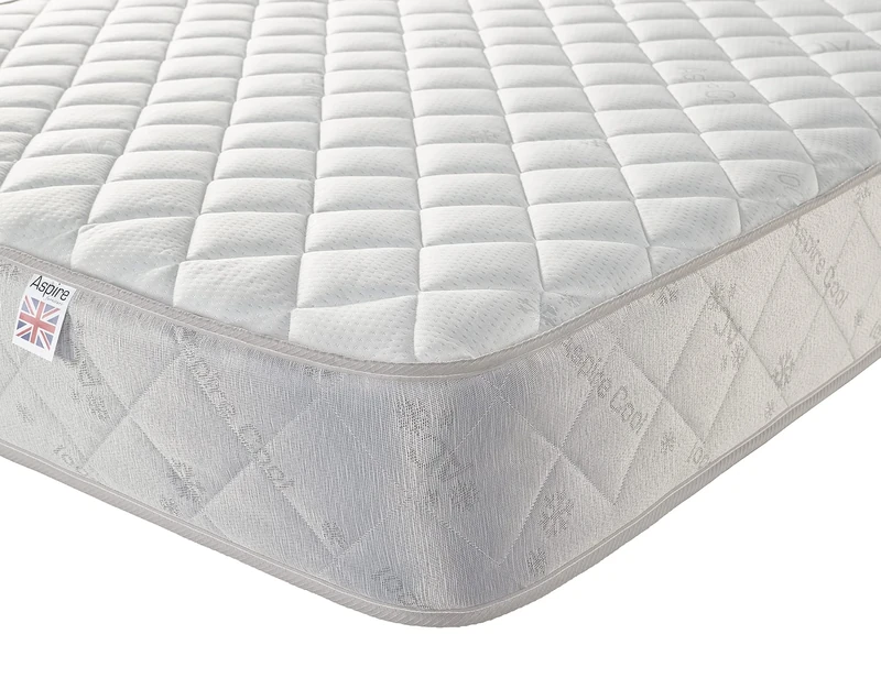 Aspire Beds Diamond Zone Hybrid + Sprung & Eco Foam Medium Firmness Premium Economy Mattress, Single Mattress (3ft x 6ft3)