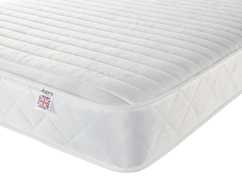 Aspire Beds Sleep Zone Hybrid + Sprung & Eco Foam Medium Firmness Superior Economy Mattress, King Mattress 5ft x 6ft6