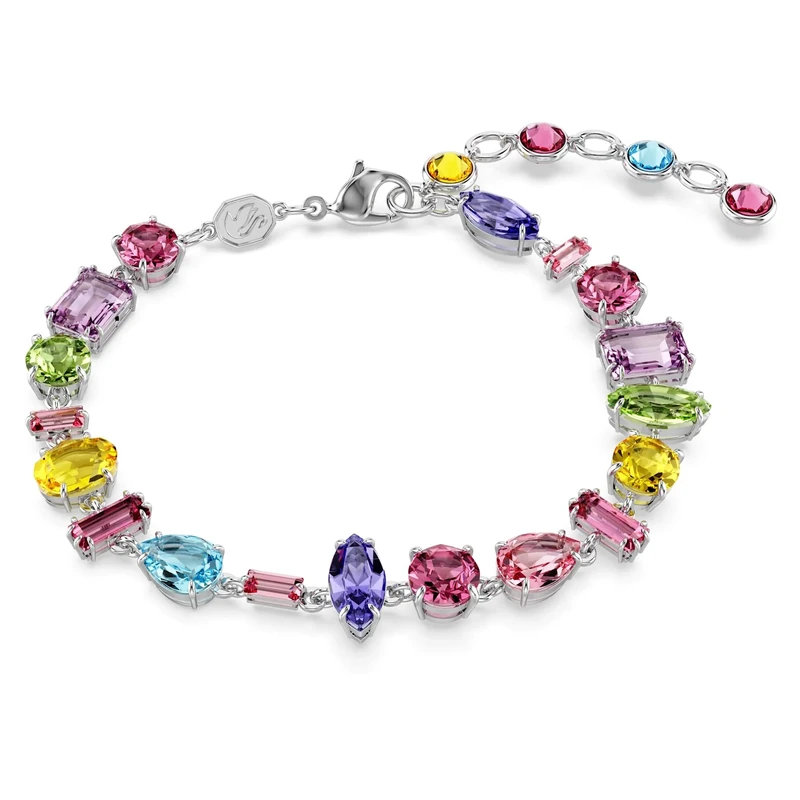 Swarovski Gema Bracelet - Multi-Coloured Crystals in Rhodium