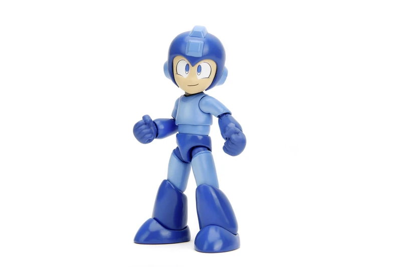 Jada Toys Mega Man Figure (11.5 cm) - Megaman Video Game Series Collection and Action Mobile Figure, with Head, Hands and Alternative Accessories, for Fans and Collectors from