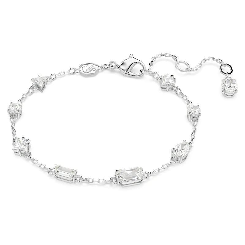 Swarovski Mesmera Bracelet, White Crystals in a Rhodium Plated Setting, from the Mesmera Collection