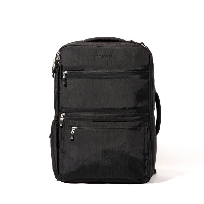 Baggallini Women's Modern Convertible Travel Backpack, Black, One Size