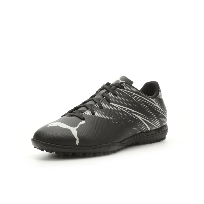 Puma Men's Attacanto Turf Trainer Sneaker, Black Silver Mist, 11.5 UK