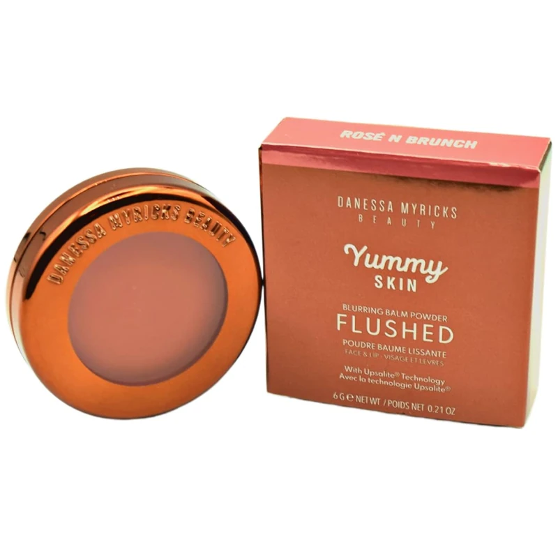 Danessa Myricks Beauty Yummy Skin BLURRING Balm Powder Flushed Rose N Brunch