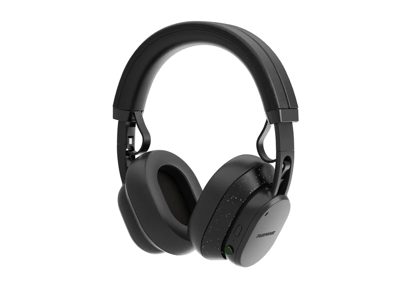 FAIRPHONE Fairbuds XL Durable Wireless Noise Cancelling Headphones, Up to 30 Hours Battery Life, ANC Hybrid, USB-C, Black, AUHEAD-1ZW-WW1 - Image 1
