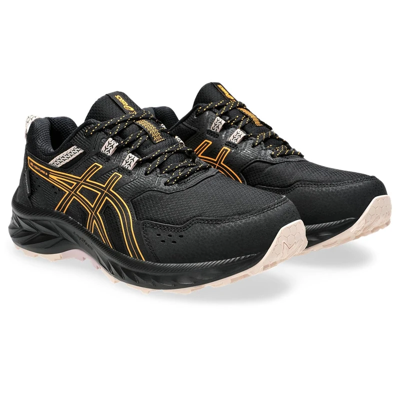 ASICS 1012B519-003 Gel-Venture 9 Waterproof Women Black/Light Blue UK 5 - Image 1