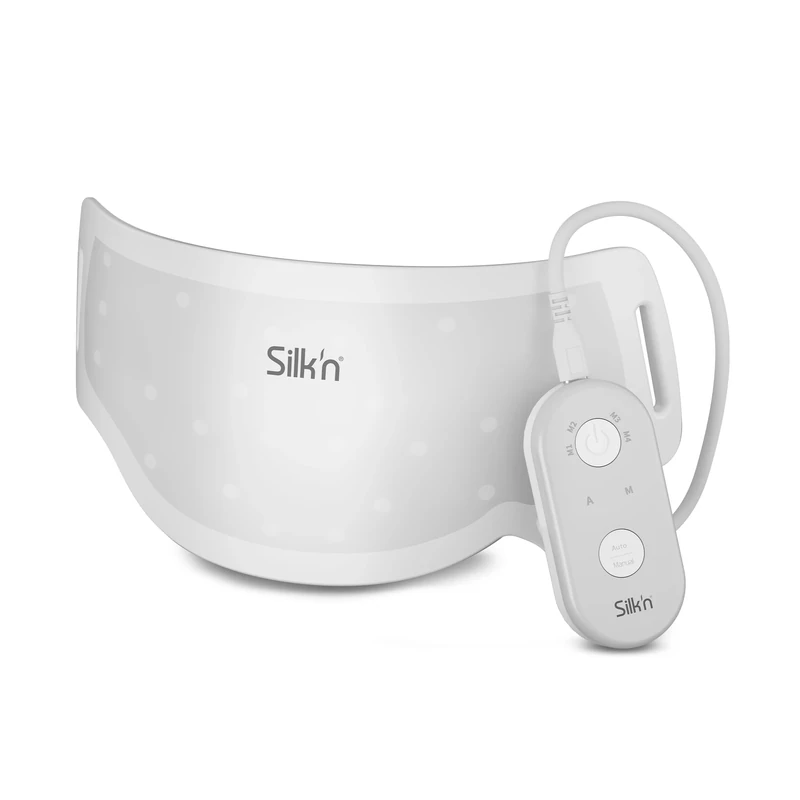 Silk’n LED Mask for Neck - LED Mask for Improved and Rejuvenated Skin - Skincare with Light Technology That Reduces Wrinkles and Improves Collagen - Anti-aging - Cordless - 4 Types of Light - White