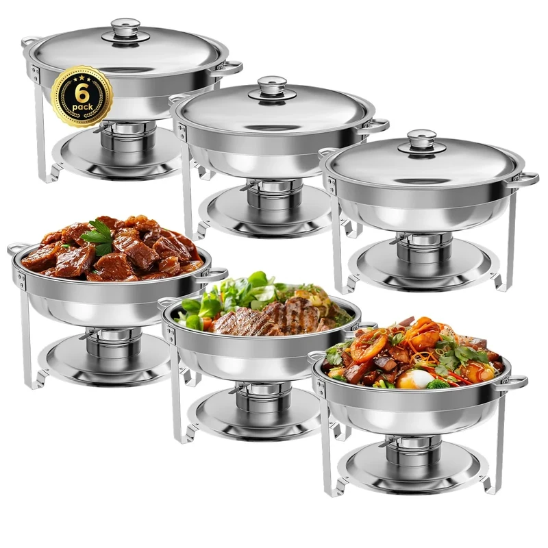 IMACONE Round Chafing Dish 6Pack