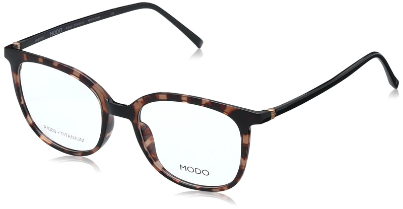 MODO & ECO Women's Glasses, Pink Tort, 50/19/142