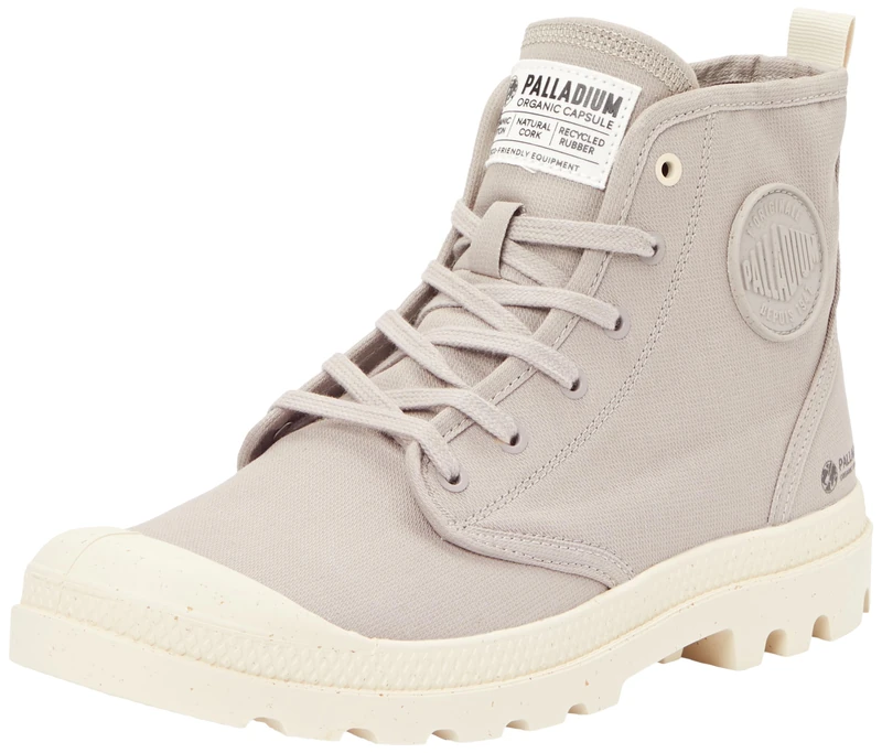 Palladium Pampa Hi Zip Organic Mode, Grey Berry, 9.5 UK