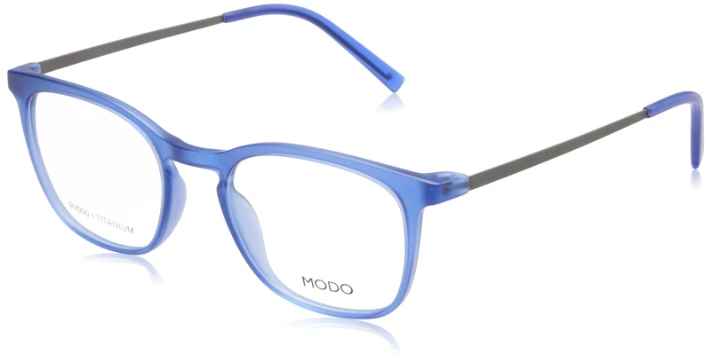 MODO & ECO Men's Glasses, Matte Blue, 50/20/145