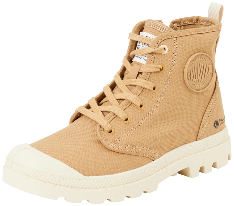 Palladium Unisex Pampa Hi Zip Organic Sneaker, Woodlin, 5 UK