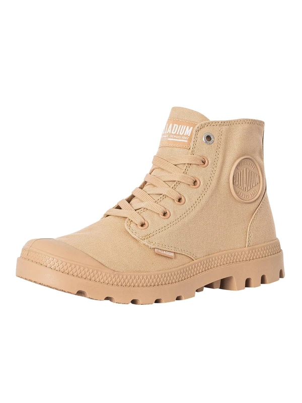 Palladium Unisex Adults' Mono Chrome Combat Boots, beige, 10.5 UK