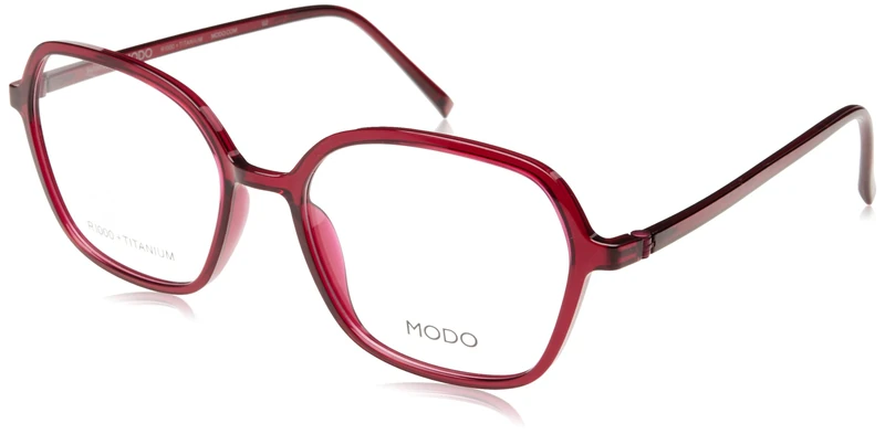 MODO & ECO Women's Glasses, Burgundy, 53/18/142
