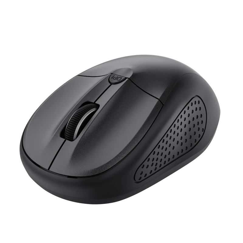 Trust Primo Bluetooth Mouse, Wireless Mouse for Laptop, 1000-1600 DPI, for Left and Right Hand Users, Batteries Included, Compact Computer Mouse for PC, Mac, Android, Home Office - Black