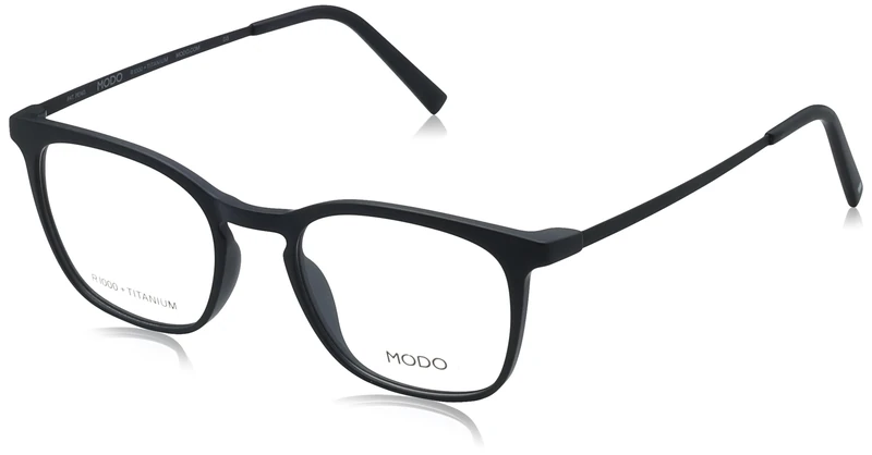 MODO & ECO Men's Glasses, Matte Black, 50/20/145