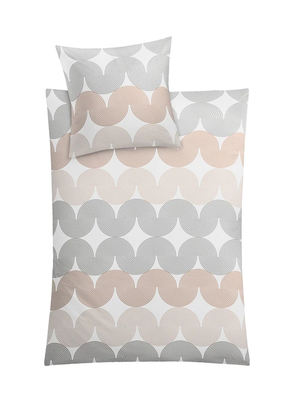 Kleine Wolke Bed Linen, Cotton, White, 155x220 cm (80x80 cm)