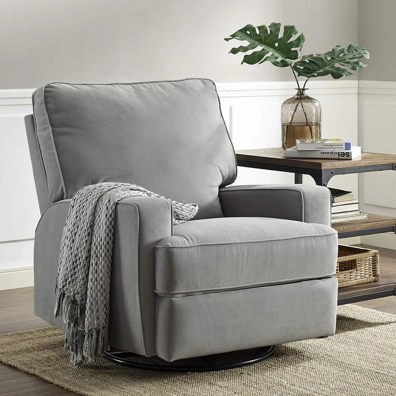 DHP Rylan Baby Relax Recliner Chair Grey