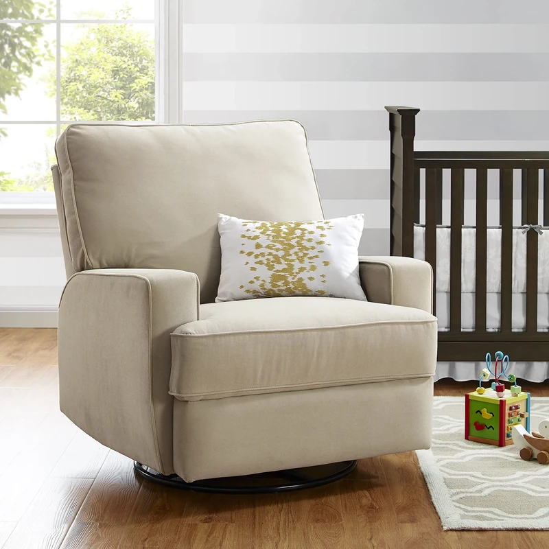 DHP Furniture Rylan Baby Relax Recliner Chair Beige