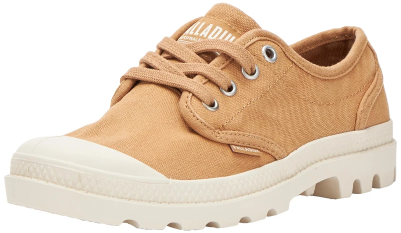 Palladium Women's Pampa Oxford Sneaker, Chai Tan, 4 UK