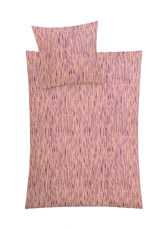 Kleine Wolke Mino Bed Linen, Cotton, Pastel Rose, 155 x 220 cm (80 x 80 cm) - Image 1