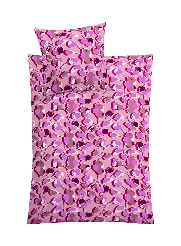 Kleine Wolke Catalonia Bed Linen, Cotton, Red, 155 x 220 cm (80 x 80 cm)