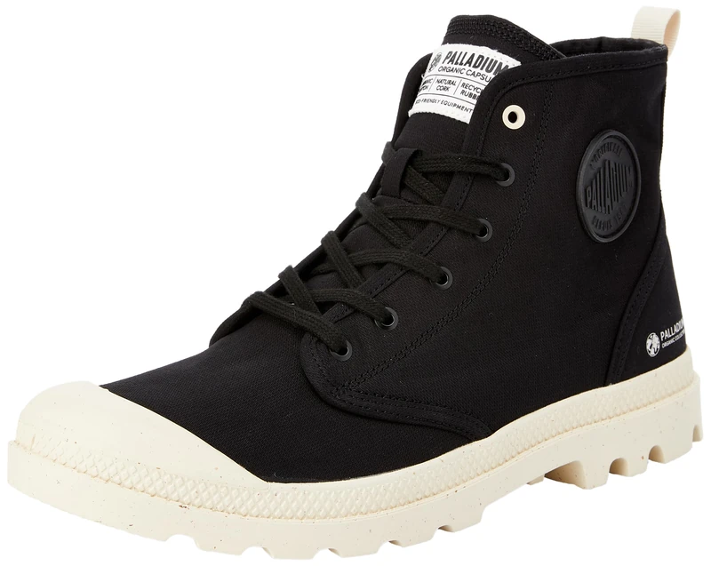 Palladium Unisex's Pampa Hi Zip Organic Sneaker, Black, 12 UK