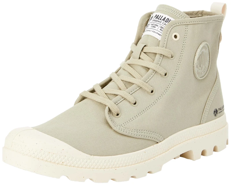 Palladium Unisex Pampa Hi Zip Organic Trainers, Eucalyptus, 7 UK