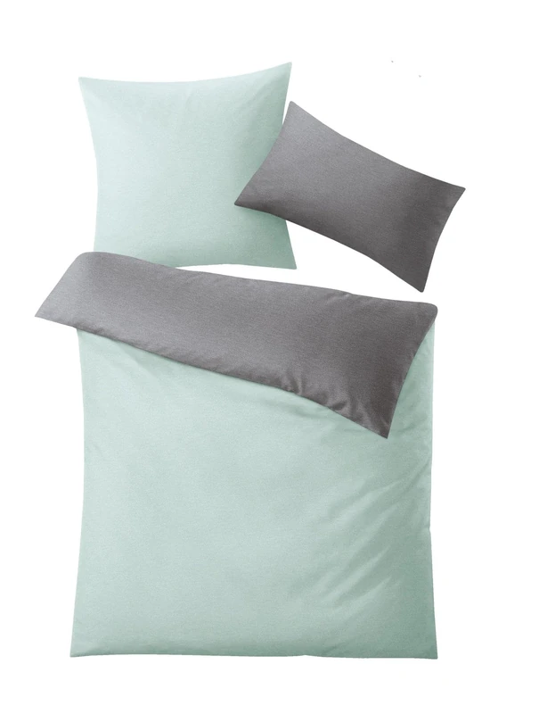 Kleine Wolke Gracia Bed Linen, Cotton, Mint, 155 x 220 cm (80 x 80 cm)