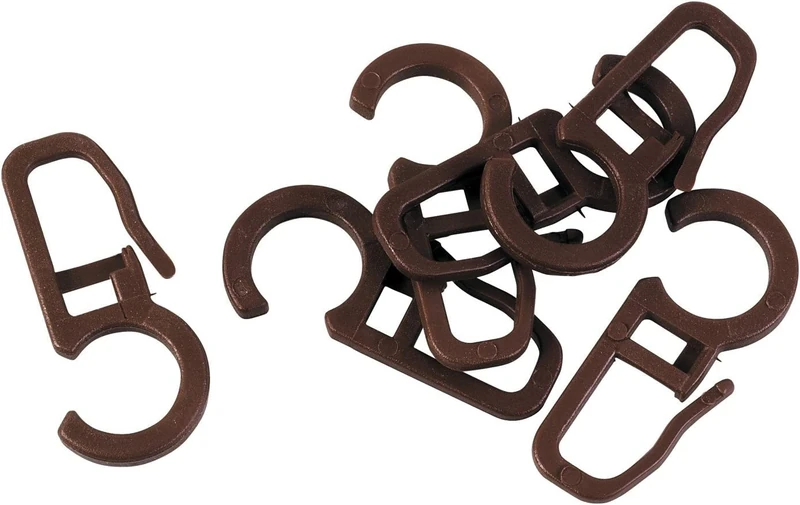 KLASMANN Clip for Diameter 28 and 35 mm Plastic Clip – Brown – Pack of 40 - Image 1