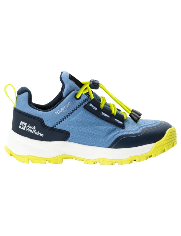 Jack Wolfskin Unisex Children's Cyrox Texapore Low K Walking Shoes, Elemental Blue, 5 UK