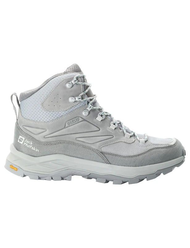 Jack Wolfskin Men's Cyrox Texapore Mid M Walking Shoes, Pebble Grey, 45.5 EU