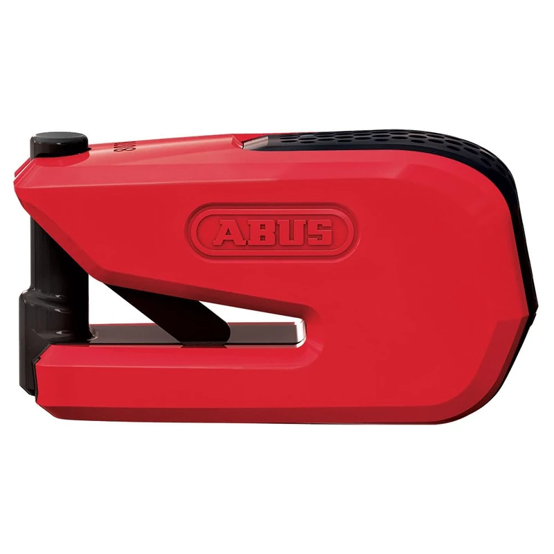 ABUS Brake Disc Lock 8078 Detecto RD SRA SmartX 2.0 - Smart Motorcycle Lock - Open via Smartphone - 100 dB Alarm Security Level 18 - Red