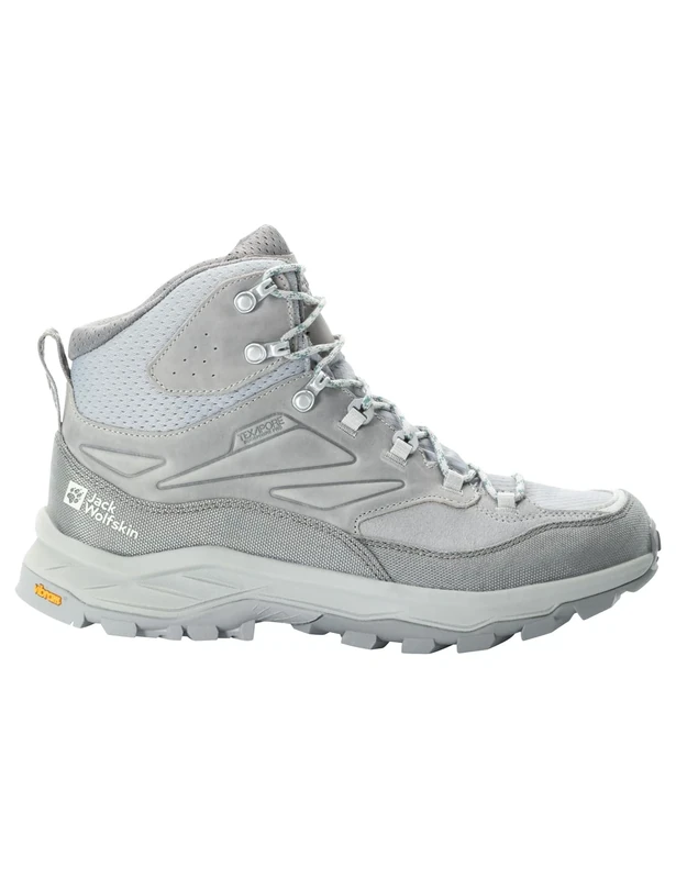 Jack Wolfskin Men's Cyrox Texapore Mid M Walking Shoes, Pebble Grey, 44 EU