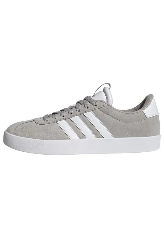 adidas Women's VL Court 3.0 Shoes, Grey Two/Cloud White/Silver Metallic, 5 UK